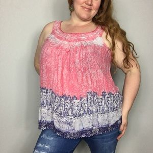 Pink Sleeveless Top